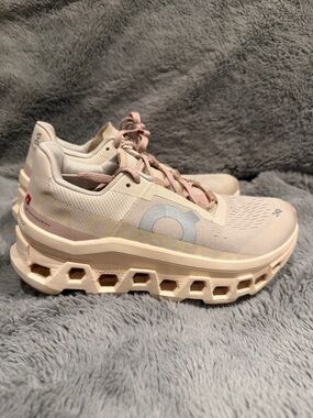 On cloudmonster running shoes